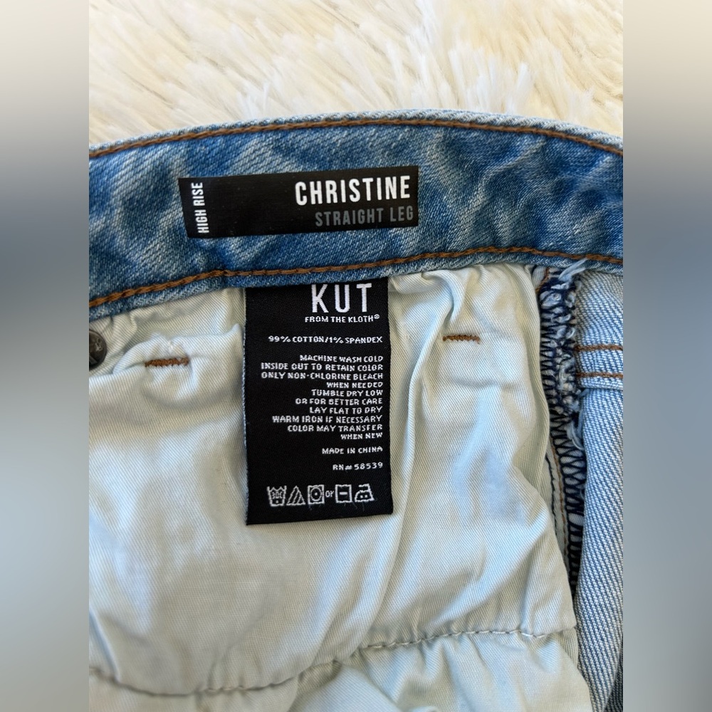 Kut from the Kloth | High Rise Christine Straight Leg Jeans - Picture 6 of 15